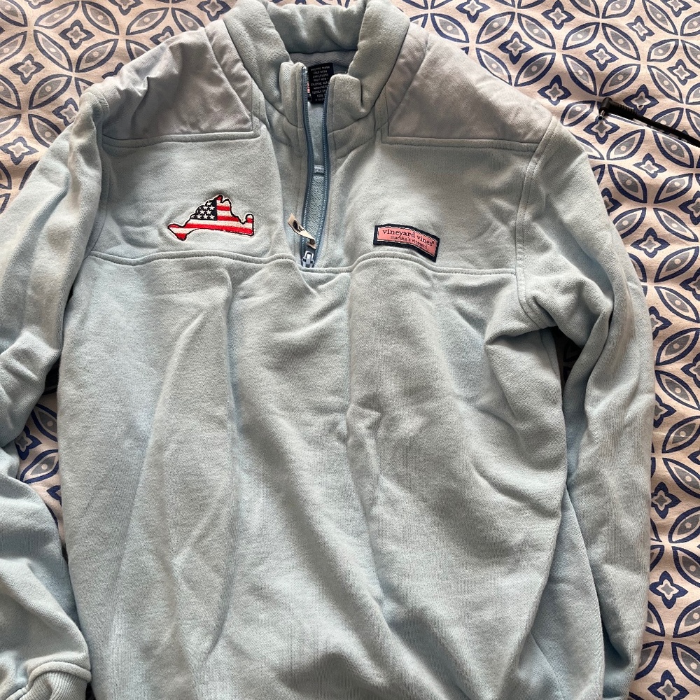 Vineyard Vines Blue Quarterzip